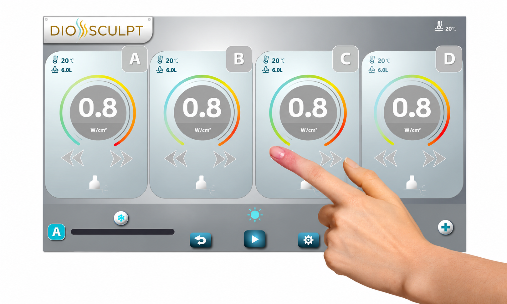 DioSculpt Multi-Applicator Interface